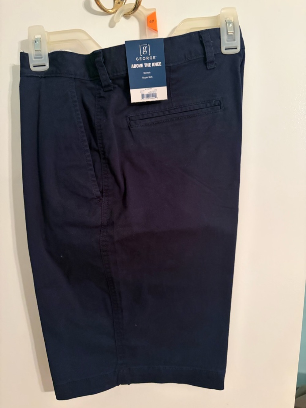 George Navy Men’s Above-the-Knee Chino Shorts